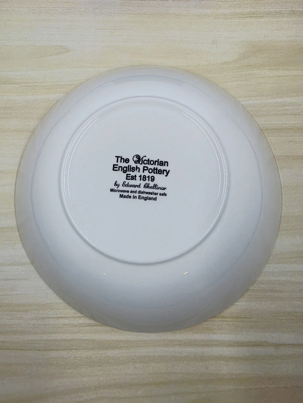 Victorian English Pottery Homeland Pattern Cereal Soup Bowl Edward Challinar